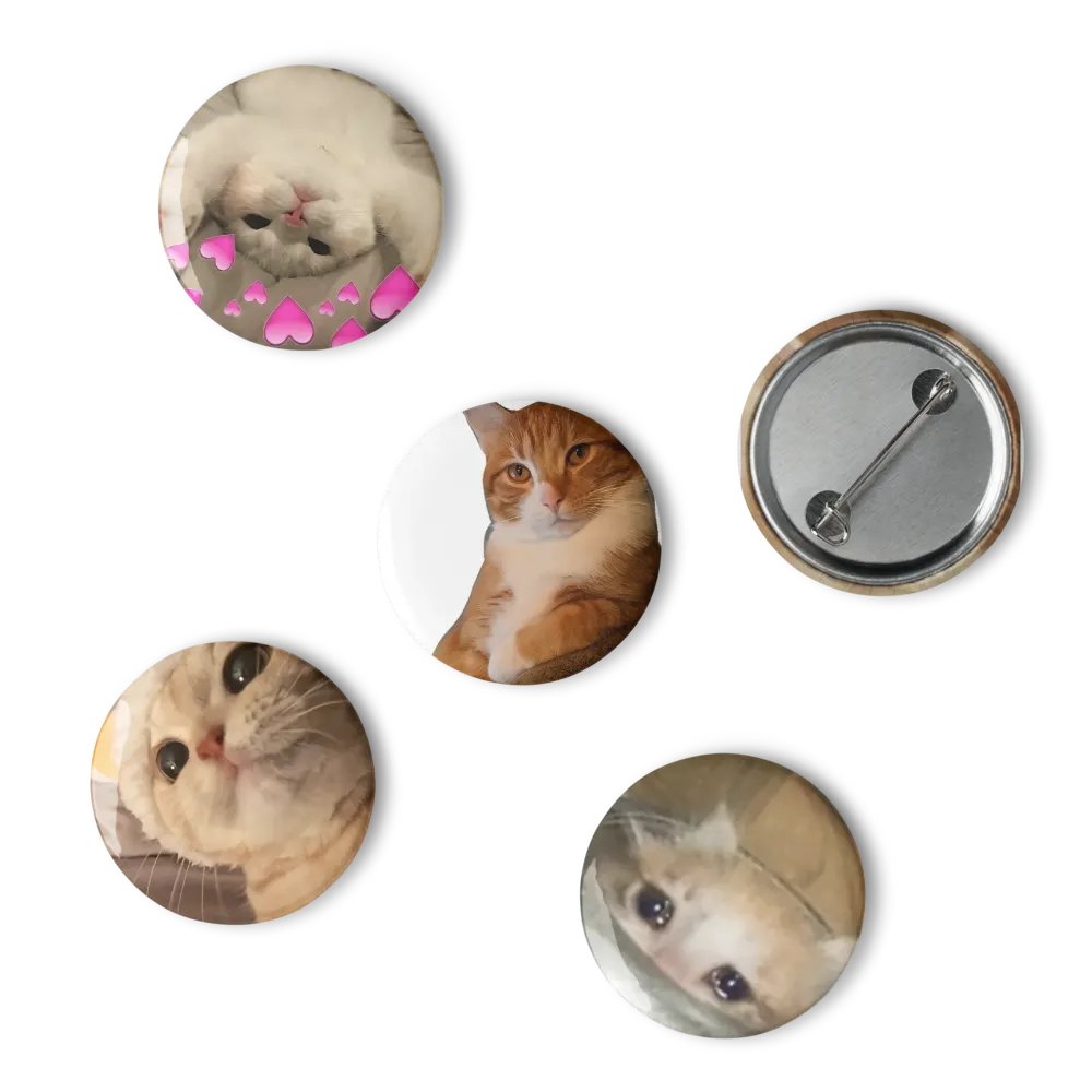 Set of Pin Buttons: Meme Cats 15 product image (6)