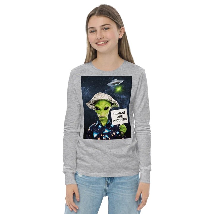Alien Watcher Youth Long Sleeve T-Shirt Bella+Canvas (Kid's) product image (15)