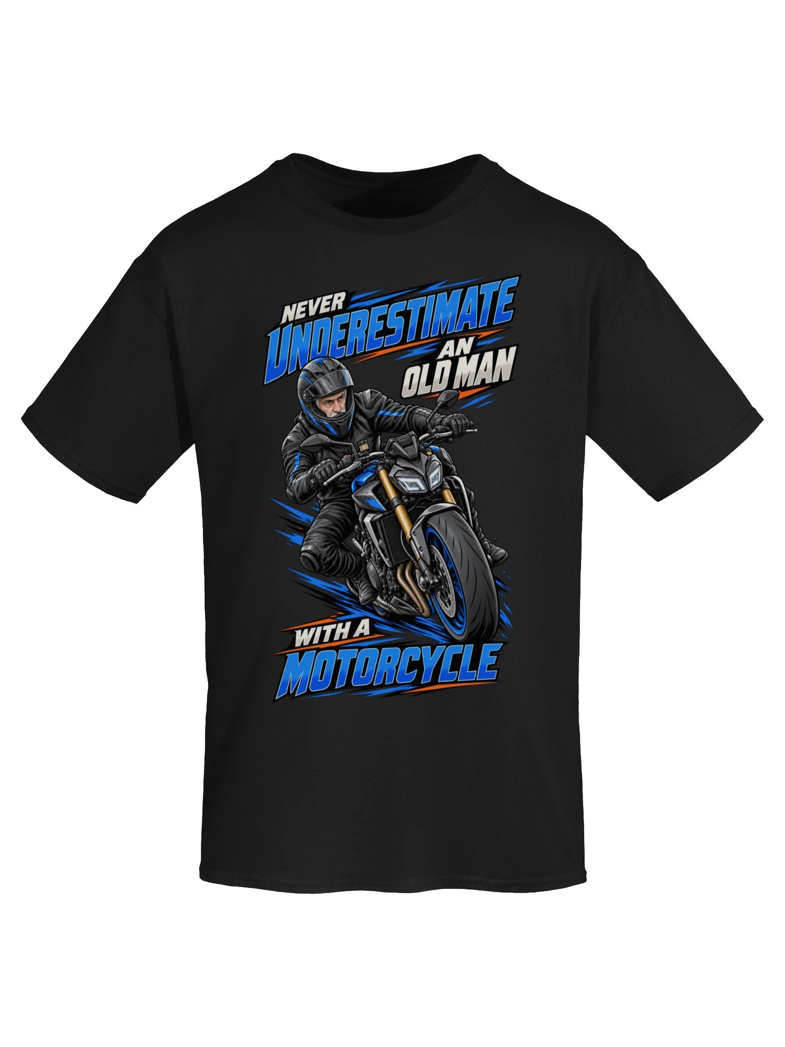 Never Underestimate an Old Man Street Bike T-Shirt product image (5)