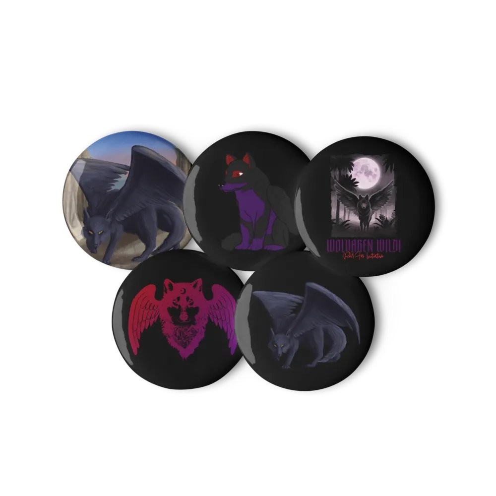 Wolvaren Button Pins Set product image (8)