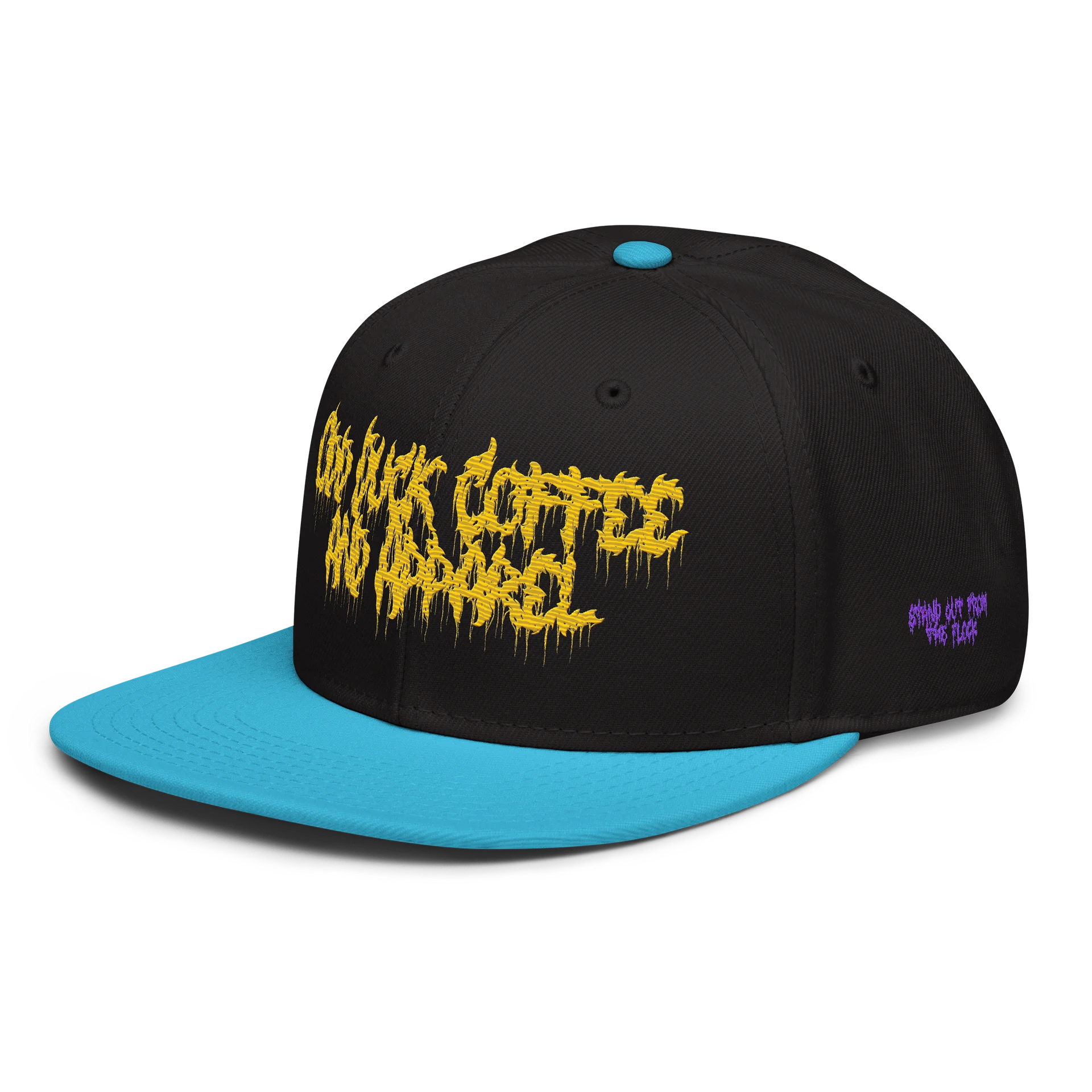 Odd Duck Coffee and Apparel Death Metal Logo Wool Snapback Hat product image (5)