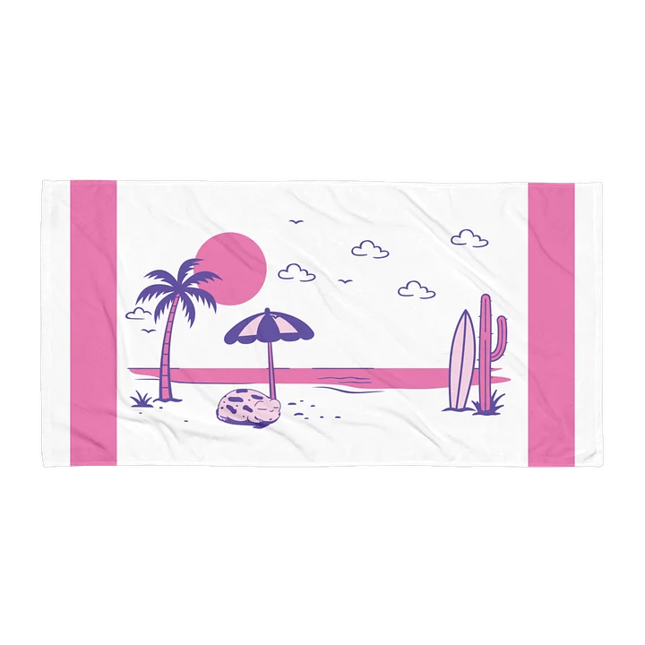 Retro Beach Towel Purple/Pink product image (1)