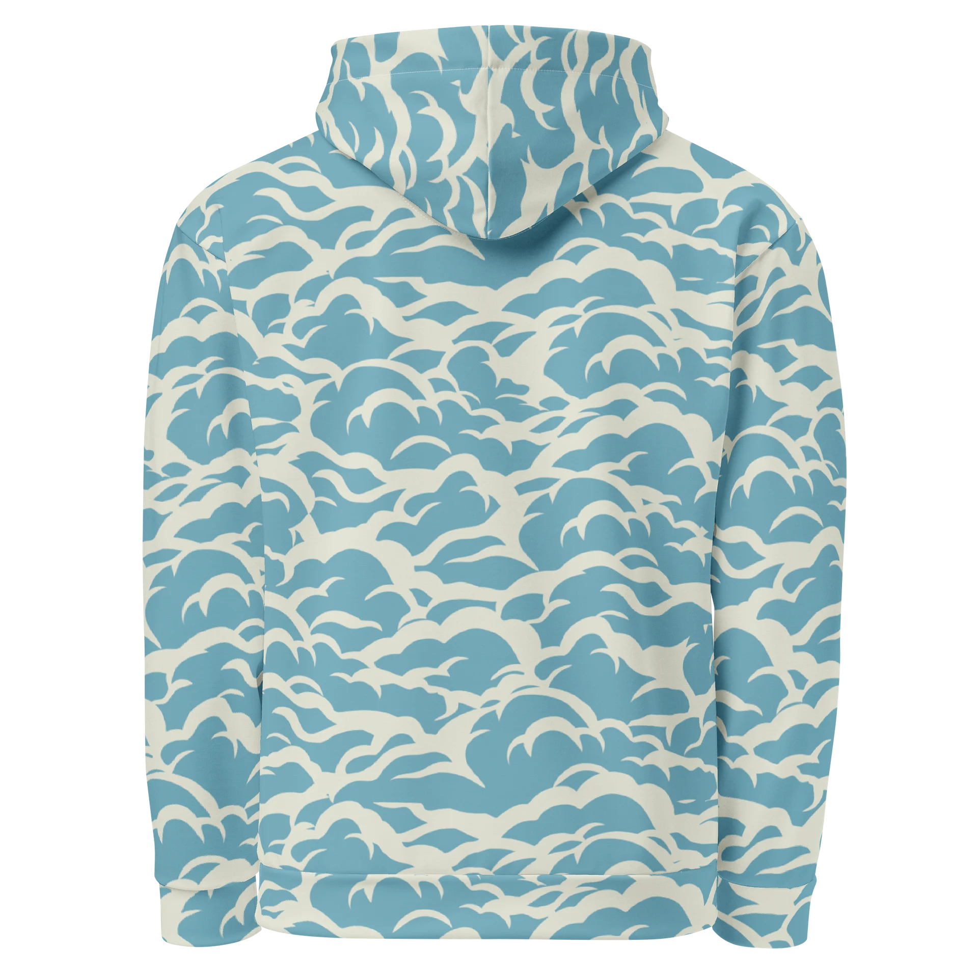 Nautical Ocean Waves Unisex Cotton Hoodie product image (2)