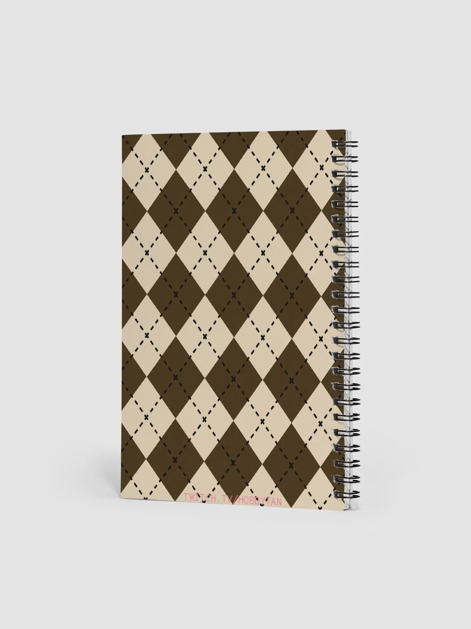 Pupper Pantone Argyle Spiral Bound Notebook product image (2)