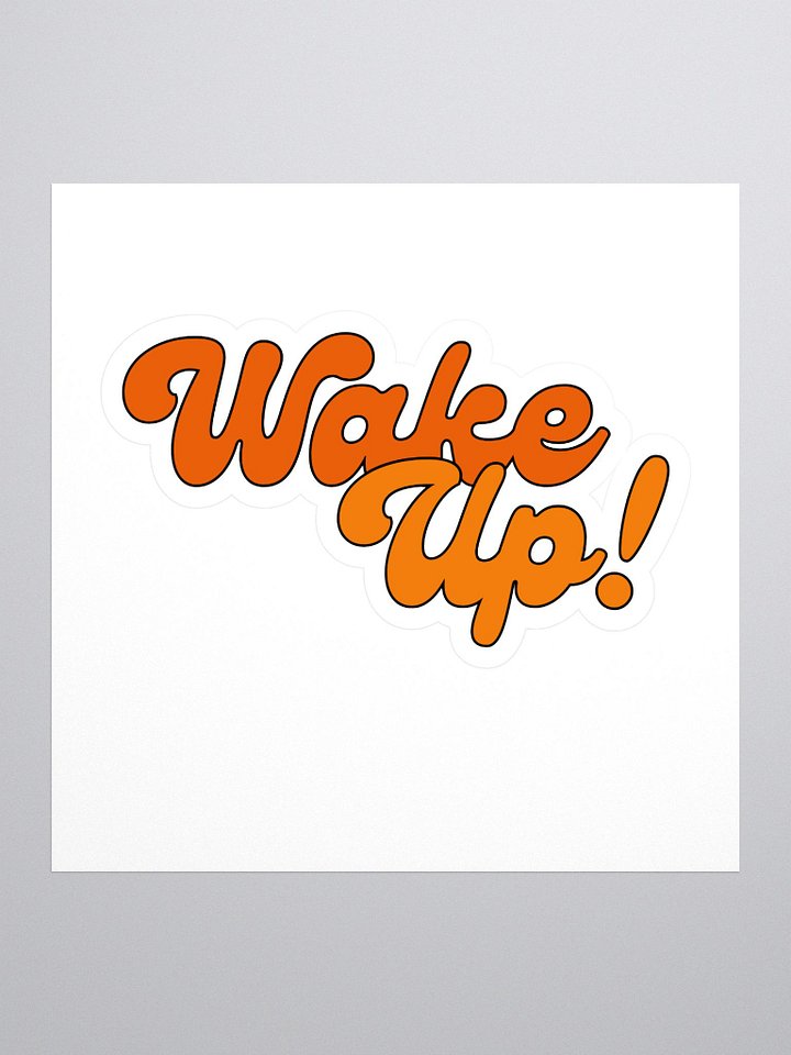 Wake Up! Logo Sticker product image (1)