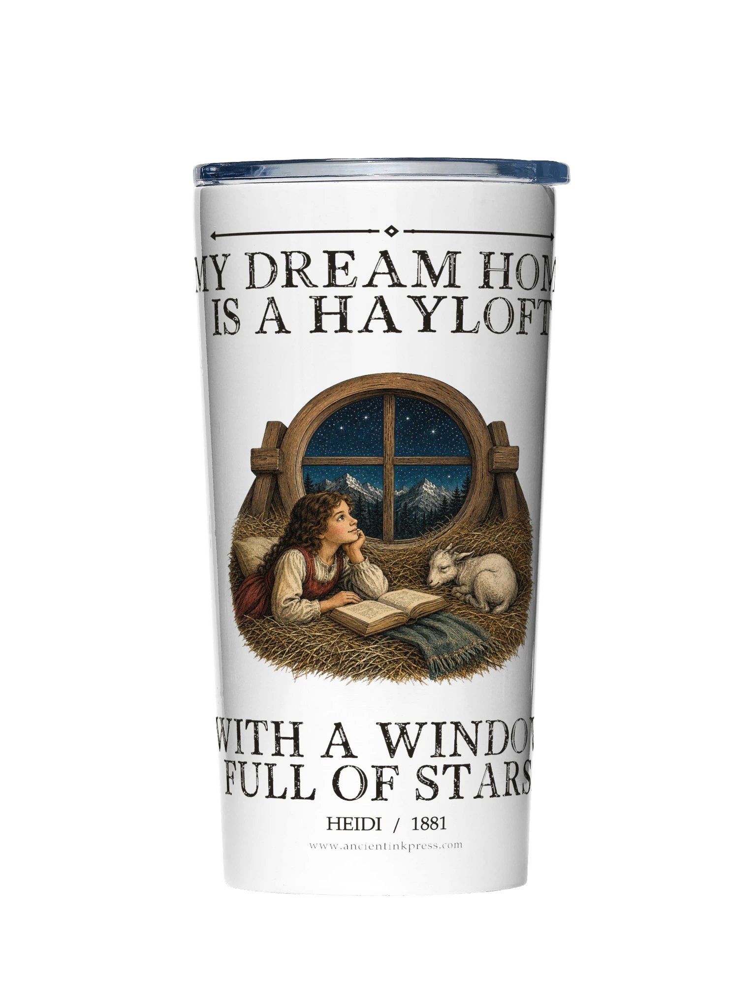 Dream Home Hayloft With Window Full Stars -- Heidi 20oz Tumbler product image (1)
