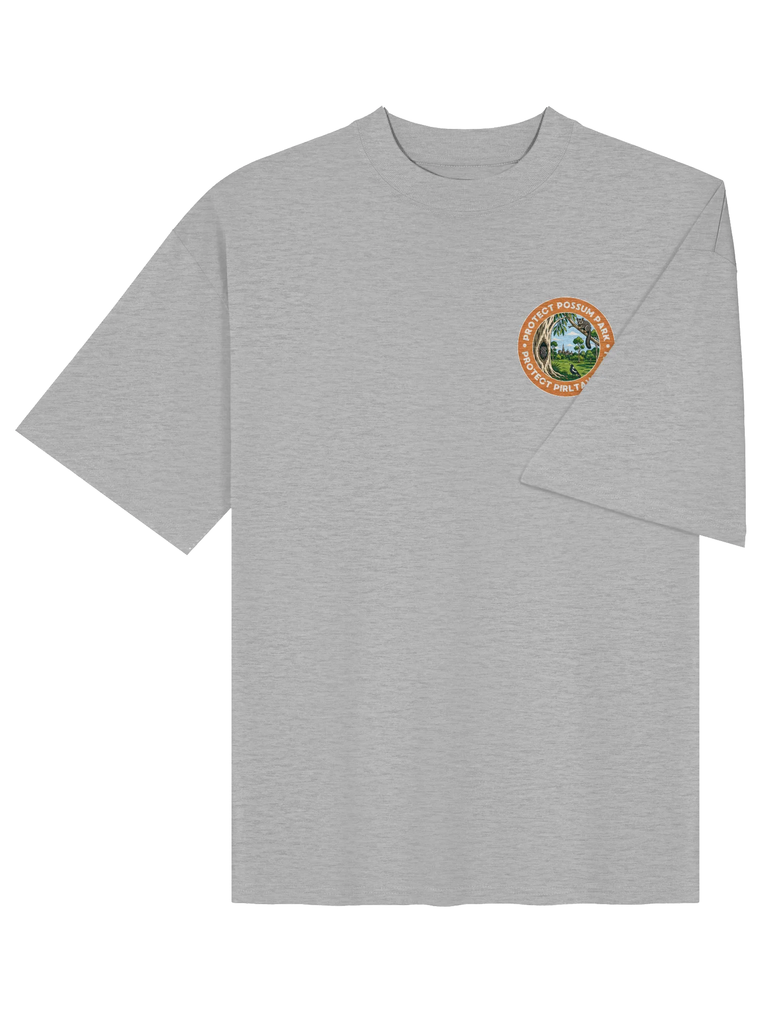 STOP THE CHOP | SC Cockatoo (Black Print) | Premium Organic Oversized T-Shirt product image (4)