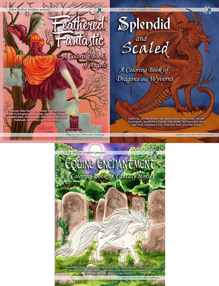 Dragons, Unicorns, and Angels - Coloring Books product image (1)