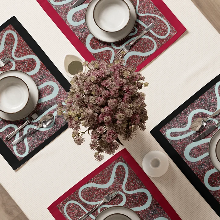 Black/Red Red/Black Placemats product image (2)