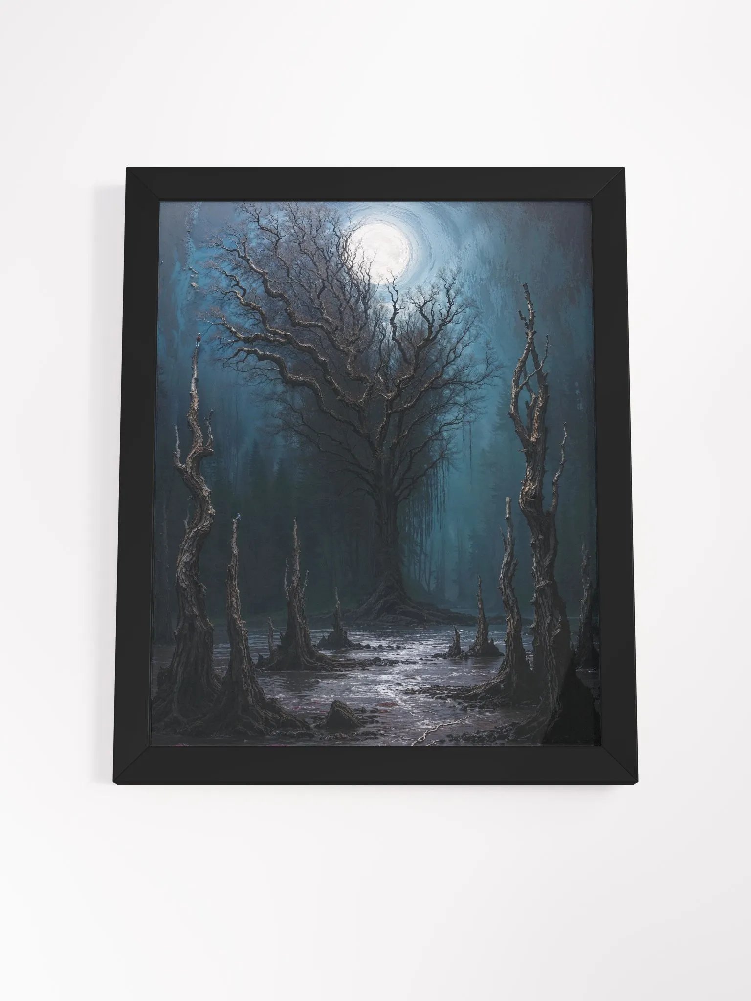 Moonlit Forest Framed Print product image (17)