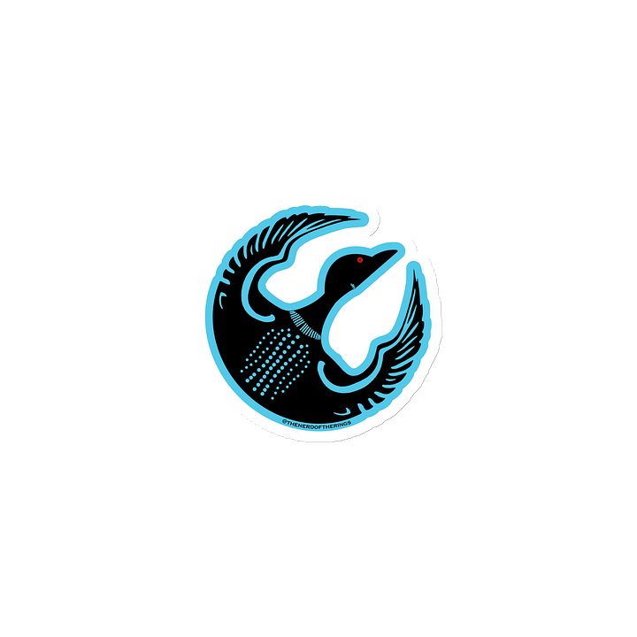 Rebel Loon Magnet - Black & Light Blue product image (1)