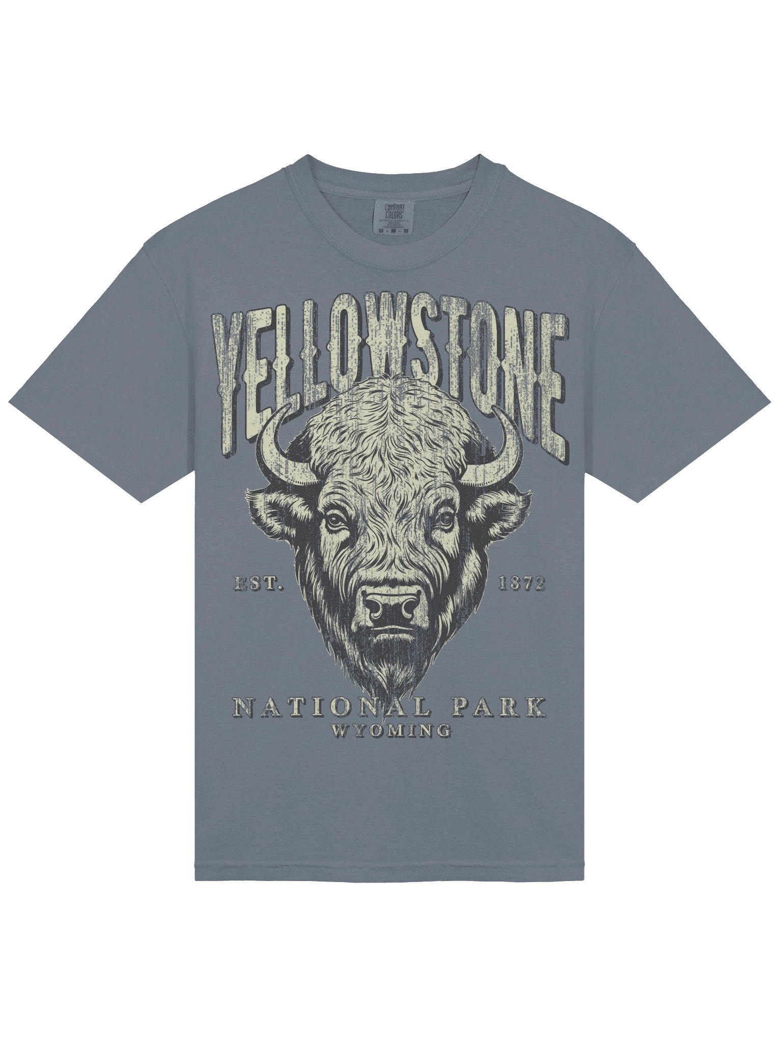 Yellowstone National Park Shirt – Vintage Bison Graphic Tee Wyoming product image (7)