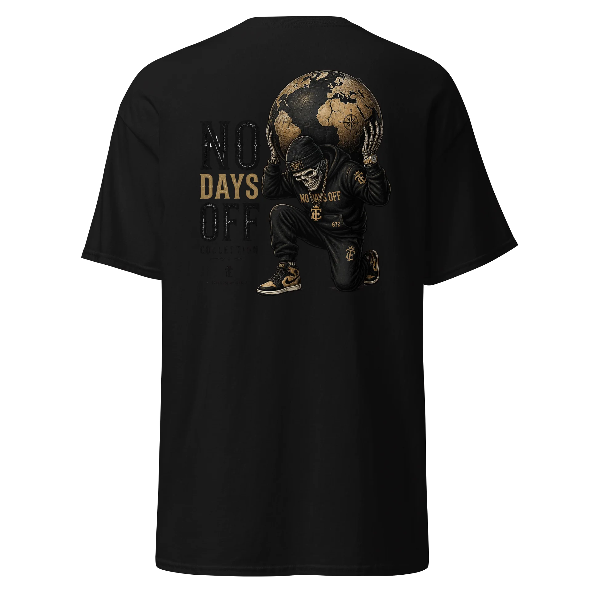 No Days Off Skeleton Globe Tee product image (6)