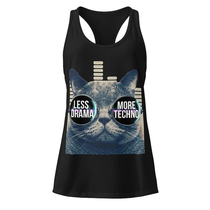 Ladies More Techno Racerback product image (1)