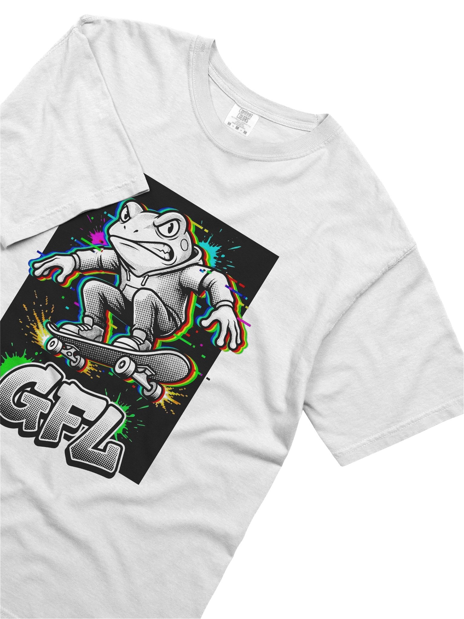 GFL Pixel Angry Frog Ollie Glitch Arcade Tee product image (5)