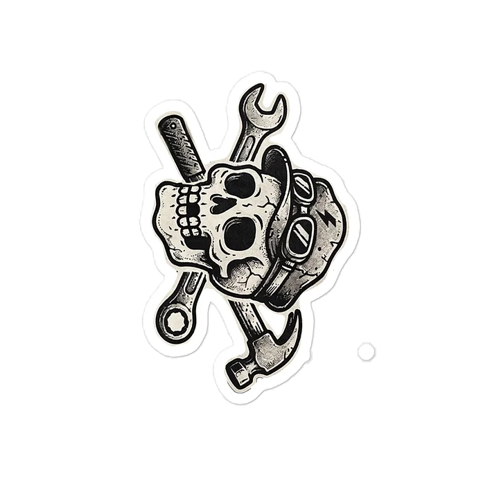Knumbskull Leisure Society Skull Decal product image (2)