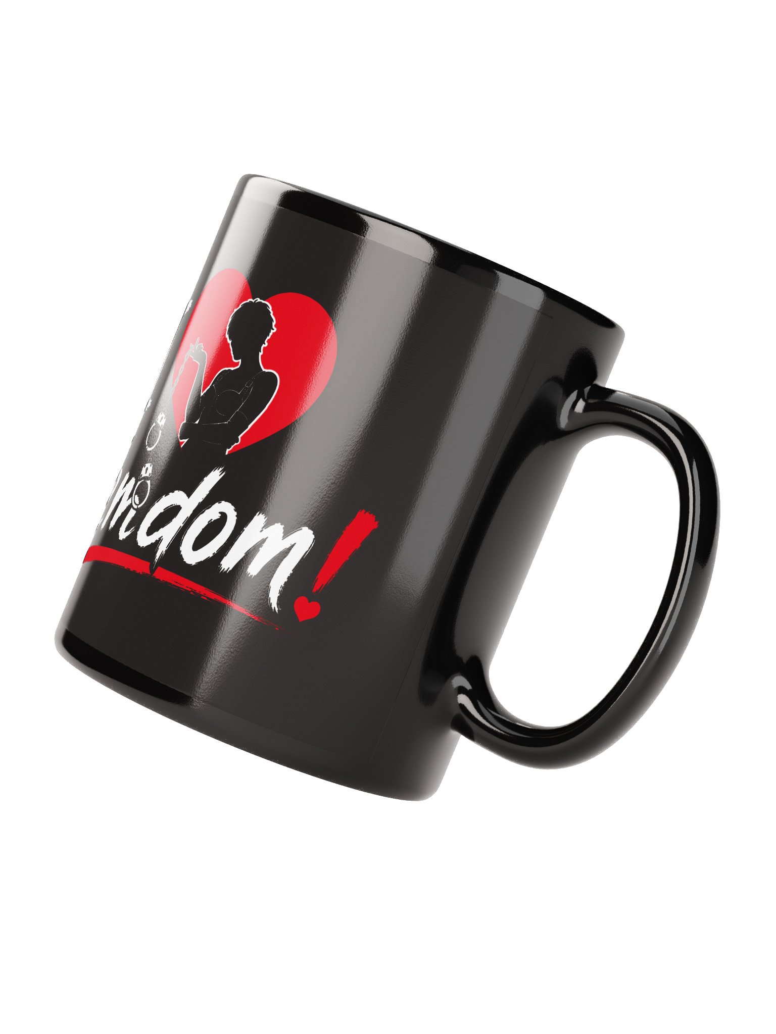 I Love Femdom! – Gothic Heart Coffee Mug product image (8)
