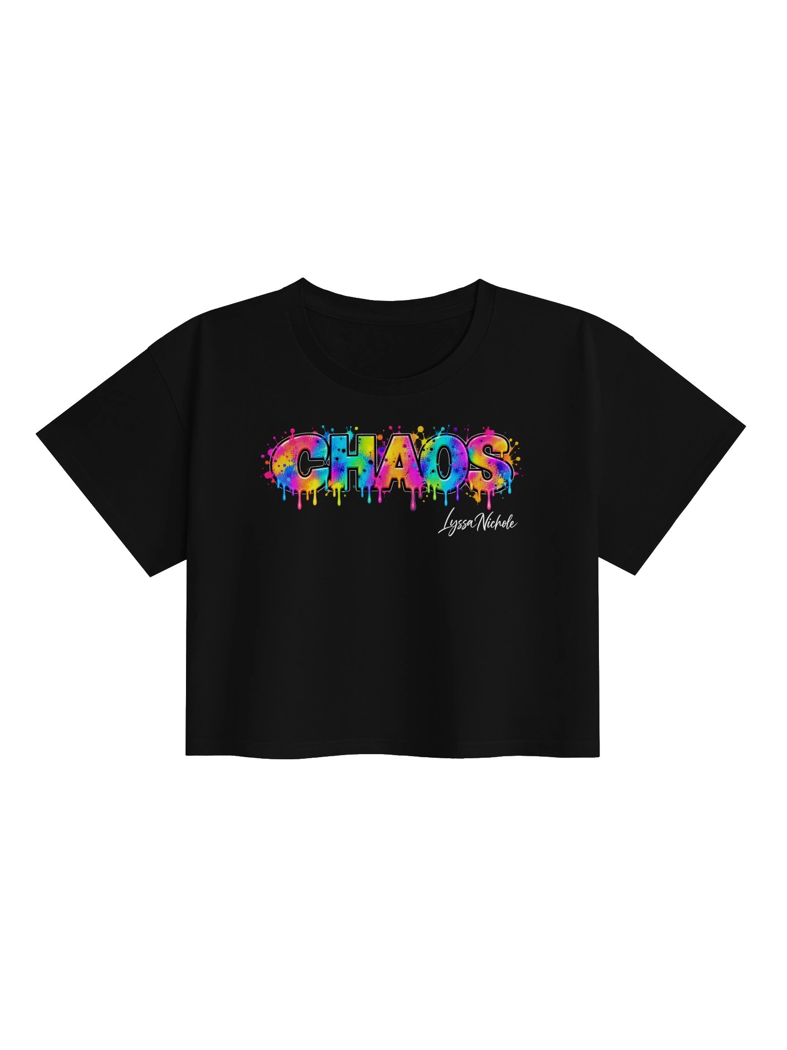 Chaos Graffiti Crop Top by Lyssa Nicole product image (1)