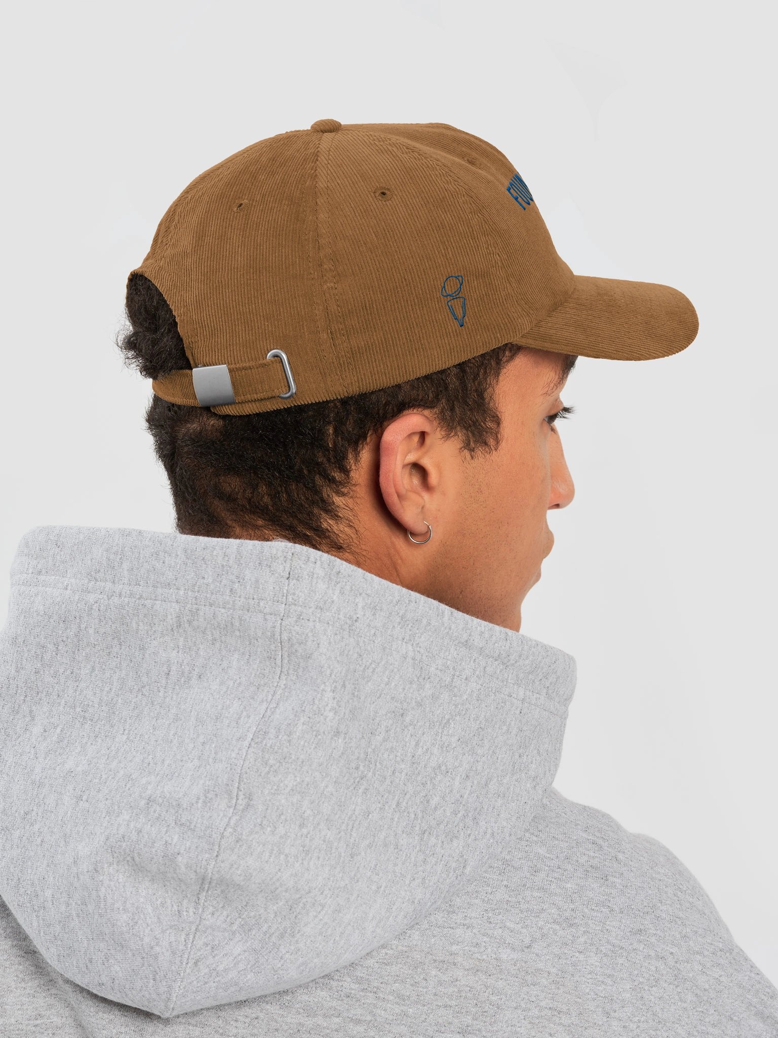 Fountain in an Ocean Embroidered Corduroy Hat product image (8)