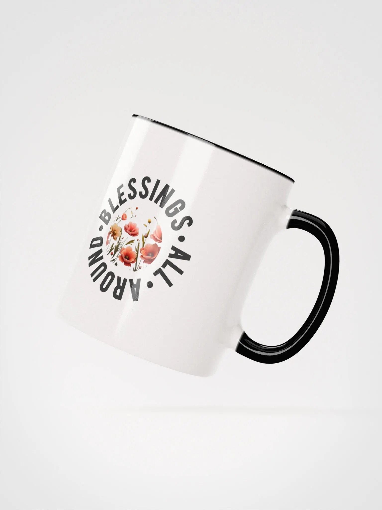 Vibrant Floral Symphony Ceramic Mug product image (2)