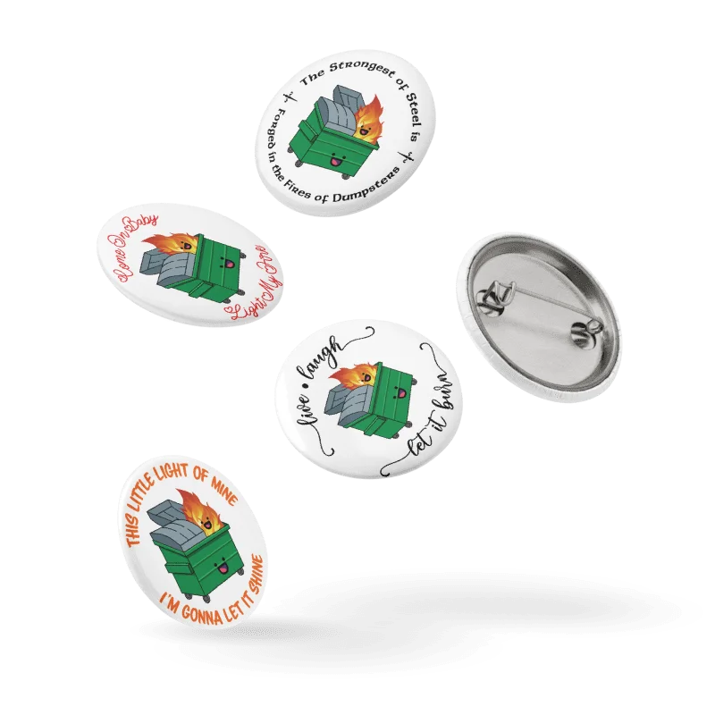 Dumpster Fire Pin Set product image (7)