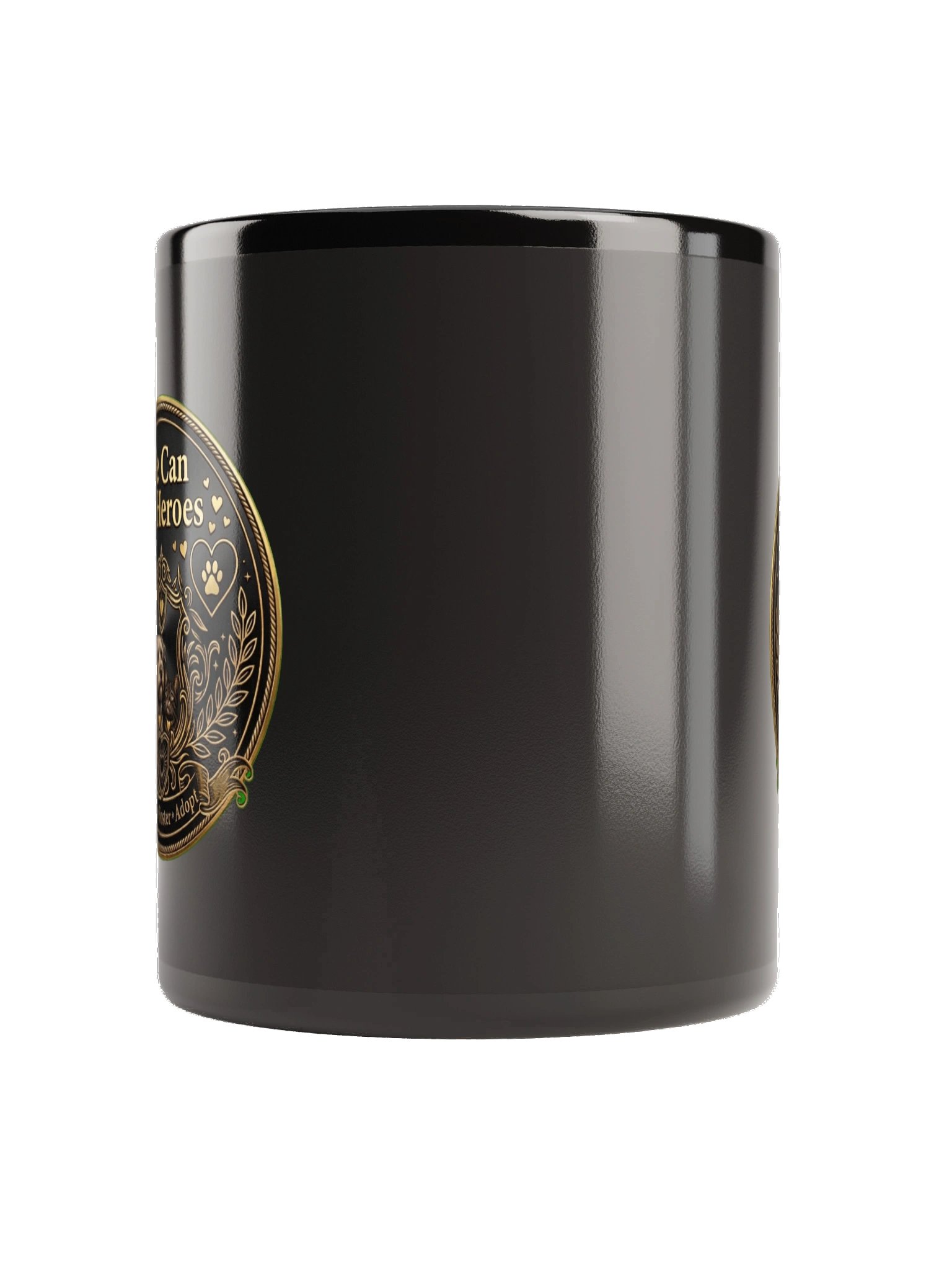 We Can Be Heroes Rescue Black Glossy Mug product image (6)