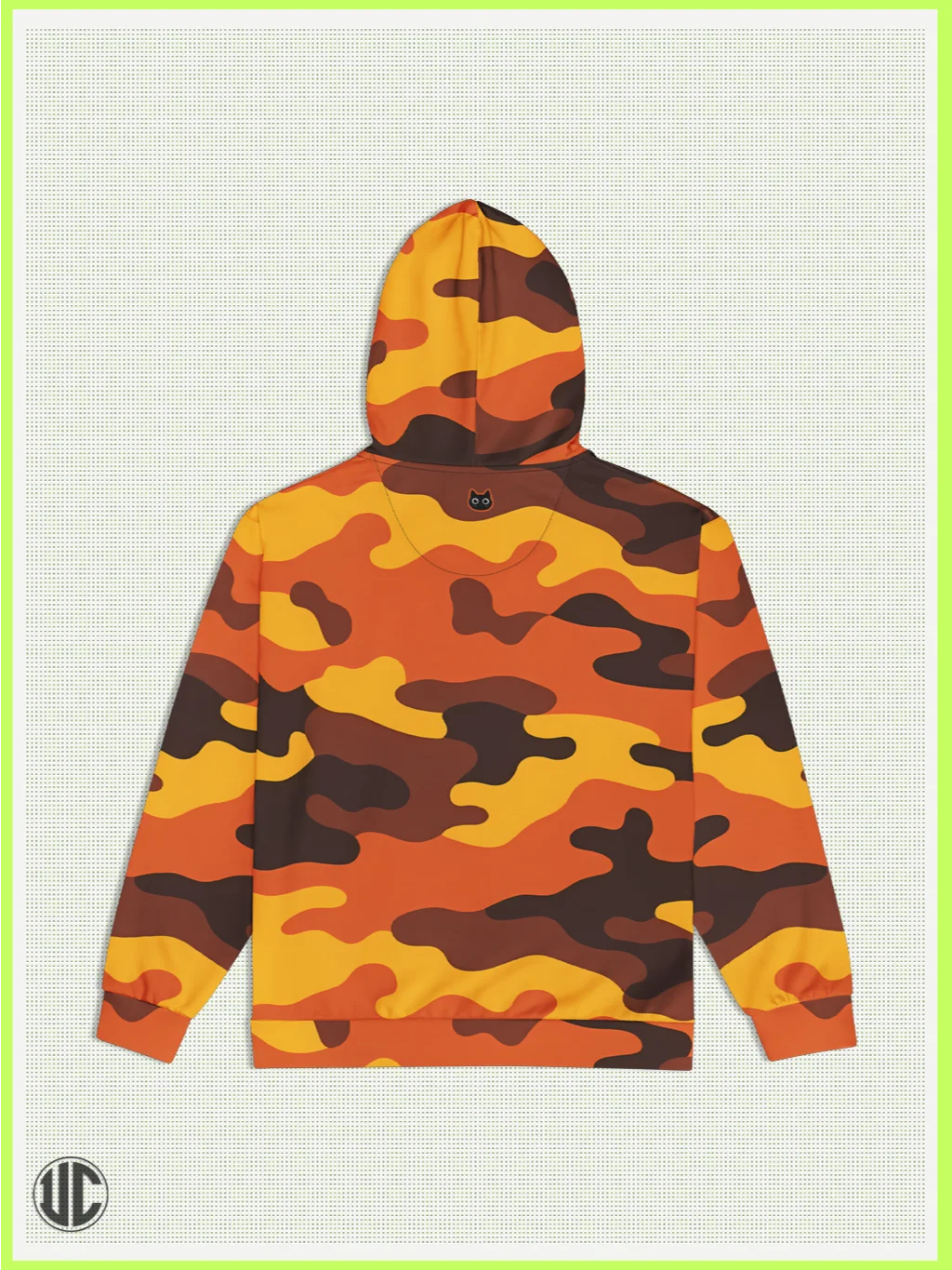 UnkoCon – Savage Sunset Orange Camo Zip Hoodie product image (2)