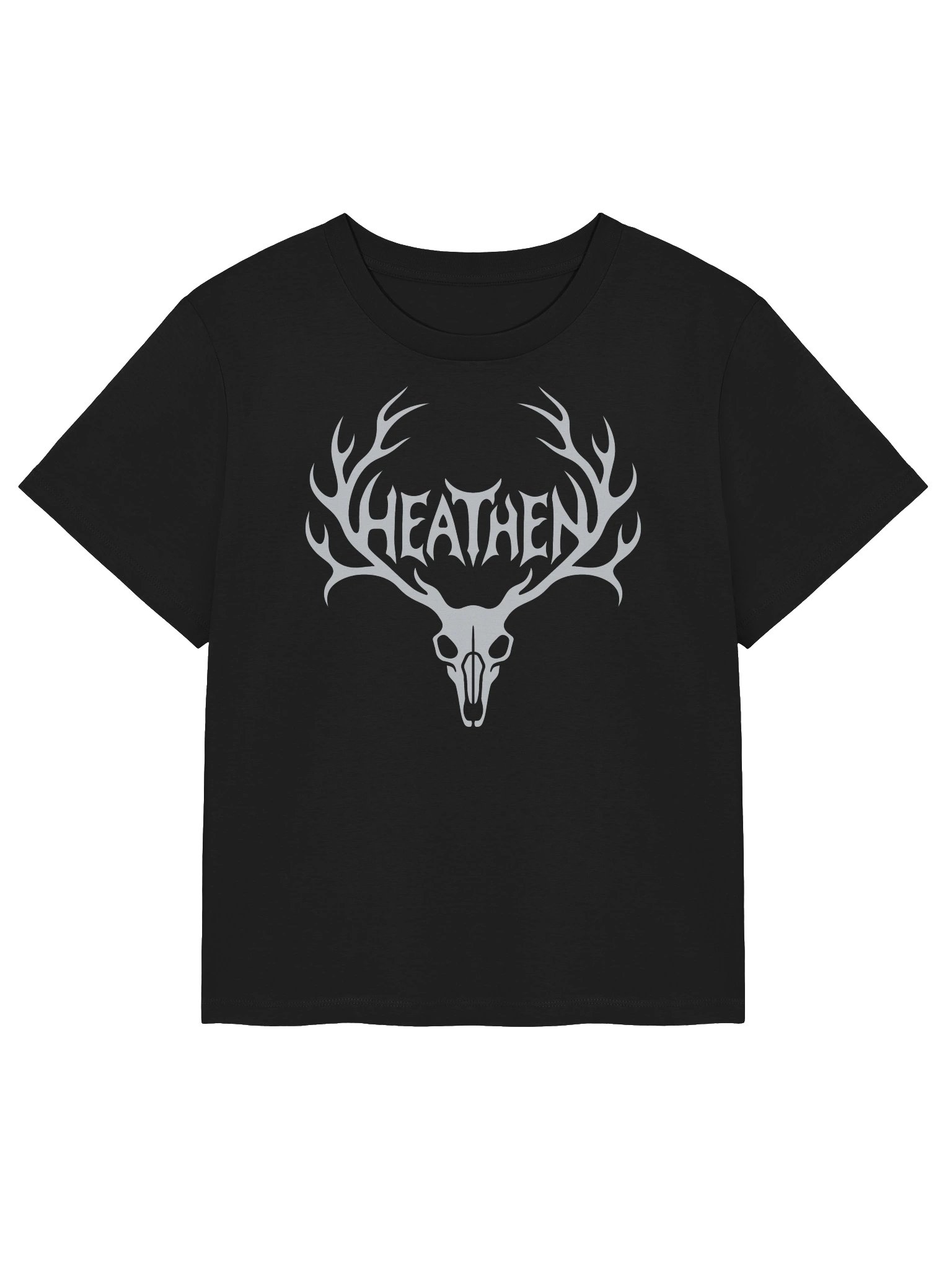 Eikþyrnir Women's Organic Ribbed Neck T-Shirt product image (3)
