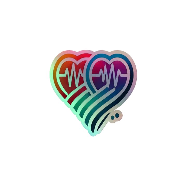 Heartbeat Harmony Holographic Sticker Set product image (1)