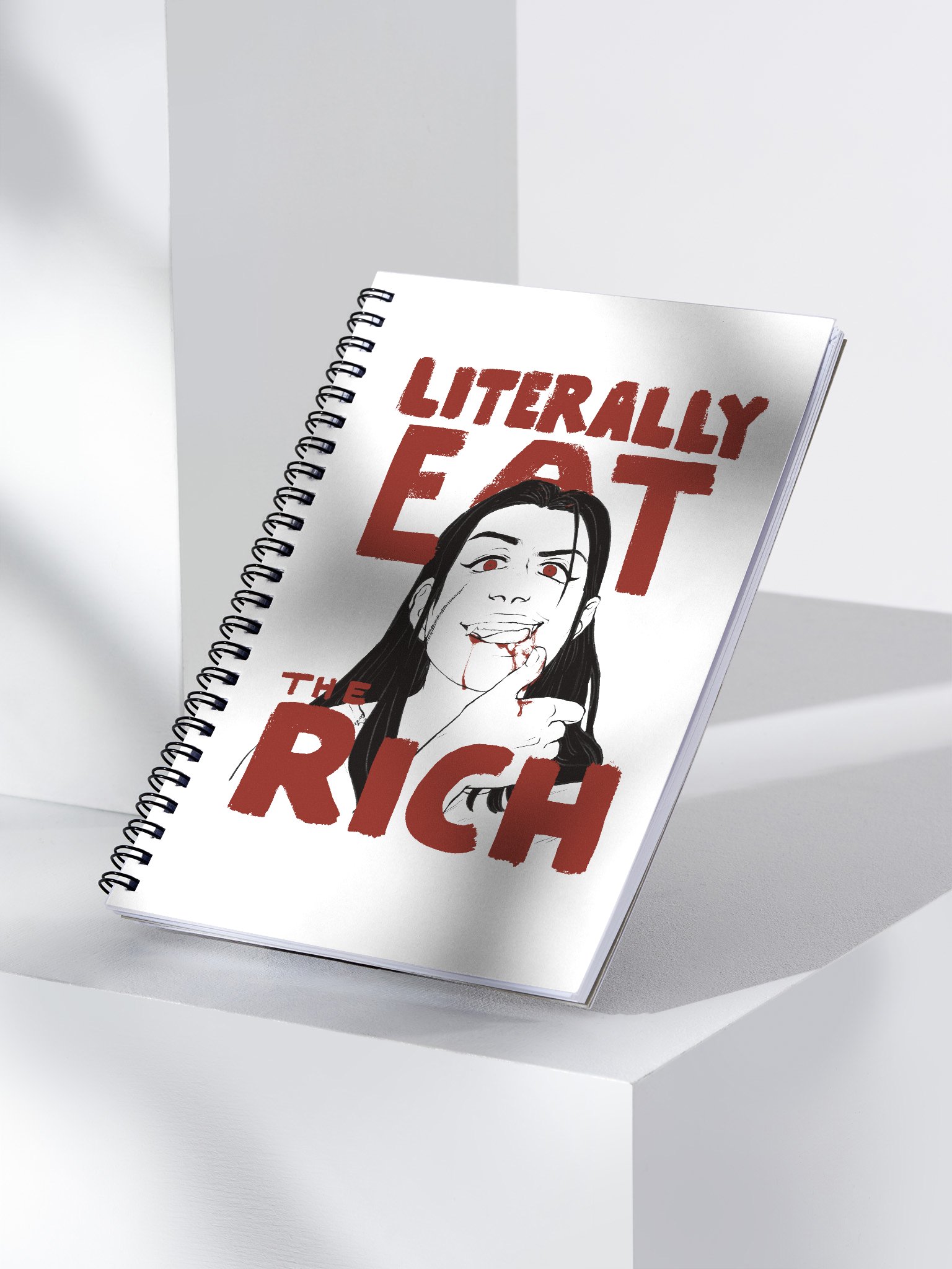 Literally Eat The Rich Spiral Notebook product image (3)