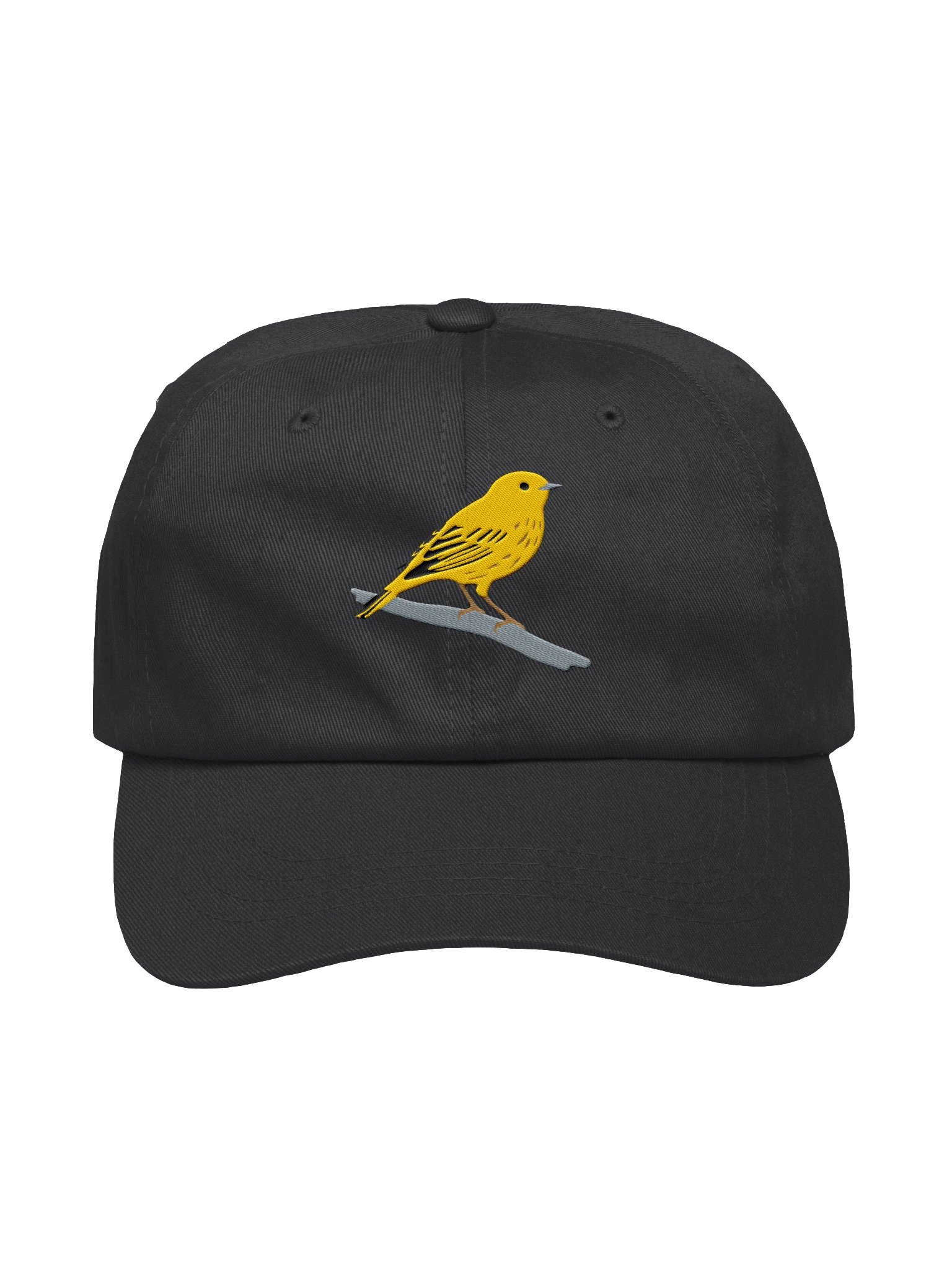 Yellow Warbler Embroidered Hat | Songbird Cap | Bird Lover Nature Gift product image (2)