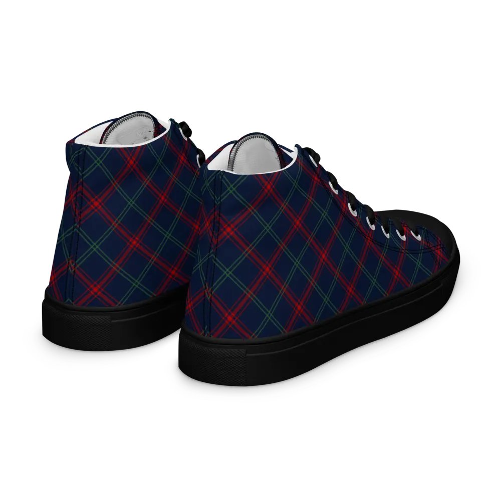 Lynch Tartan Men's High Top Shoes product image (10)