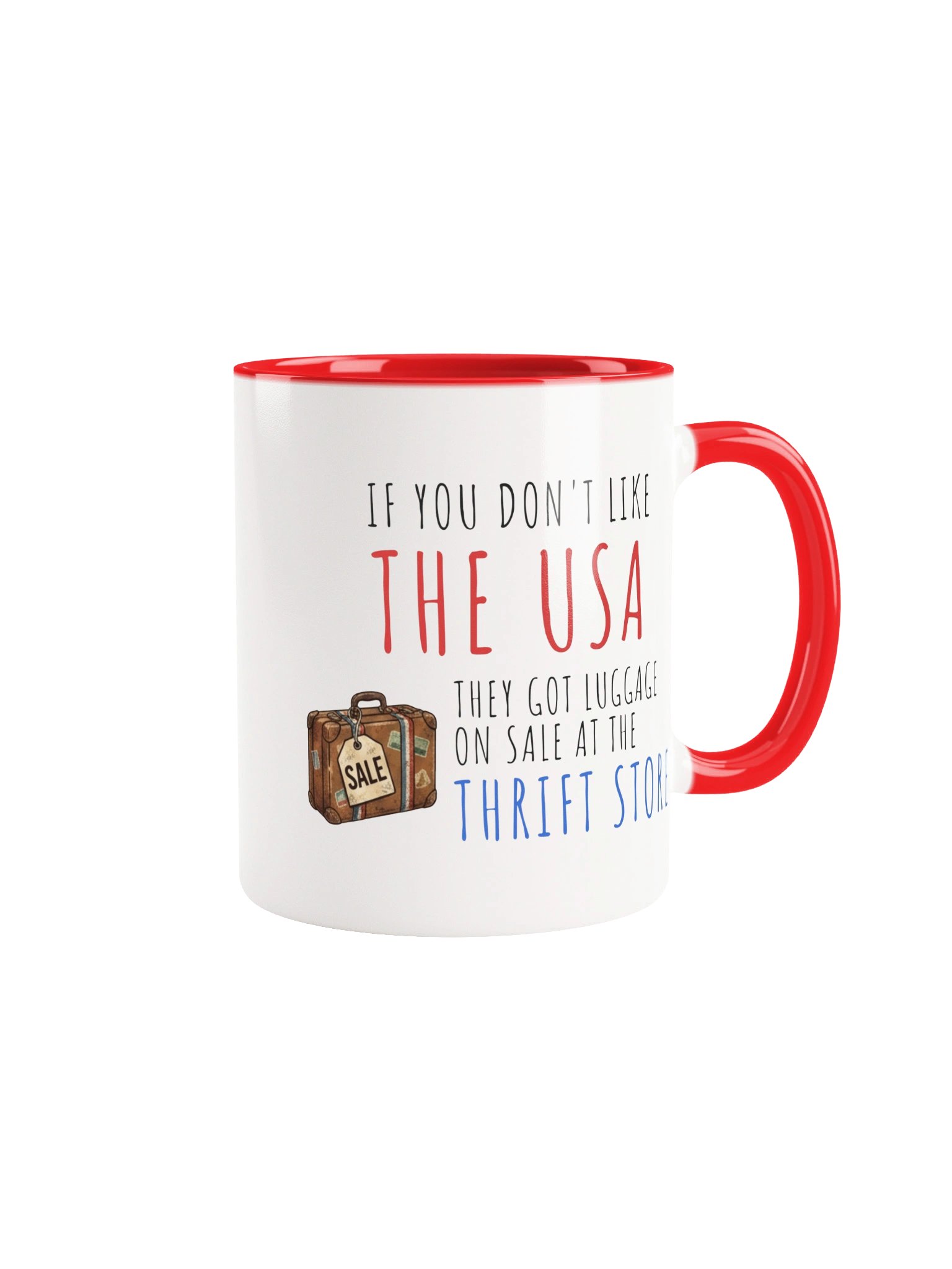 The Luggage Mug - Red Handle product image (2)
