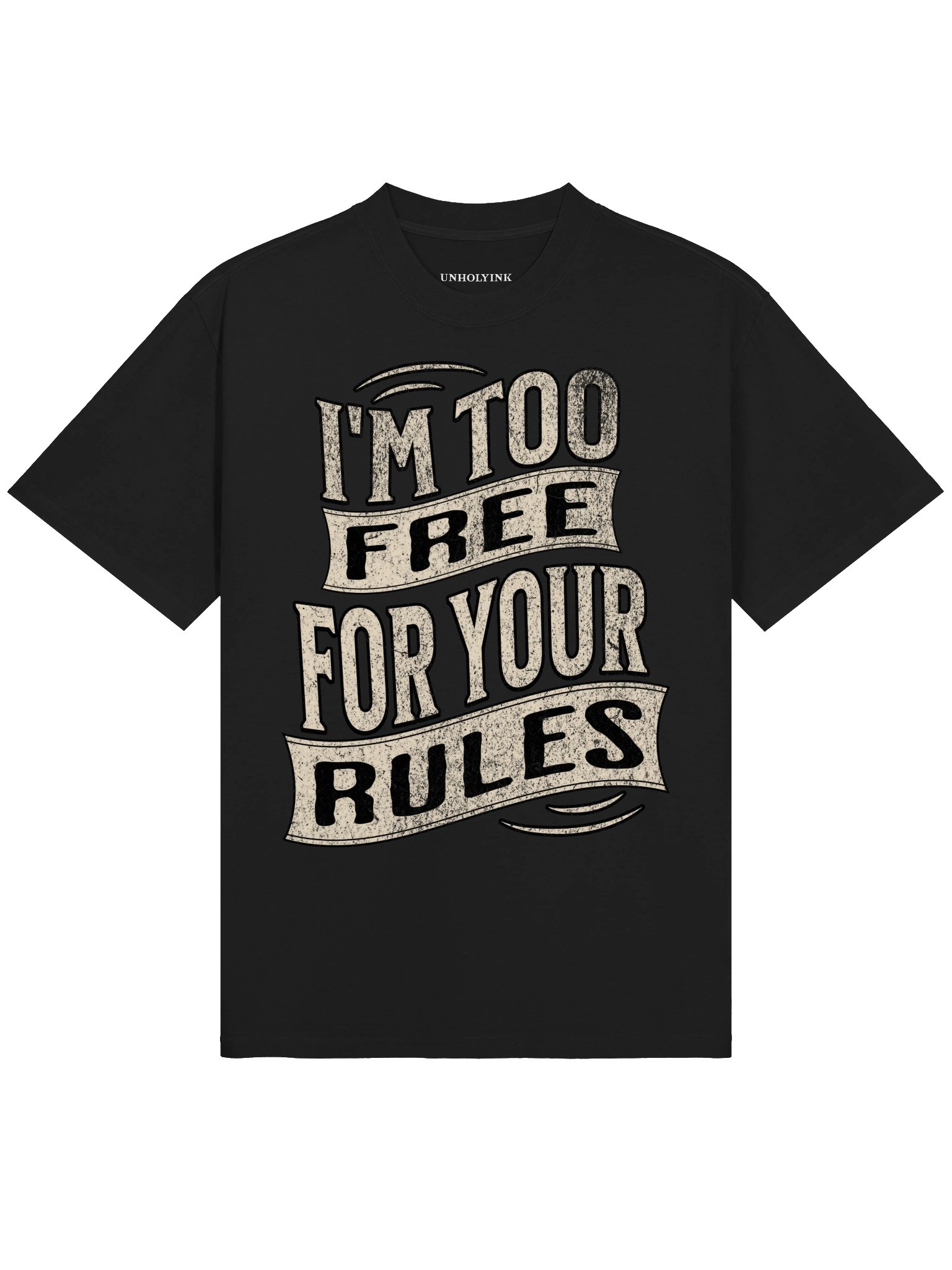 I'M TOO FREE FOR YOUR RULES — Oversized Tee product image (3)