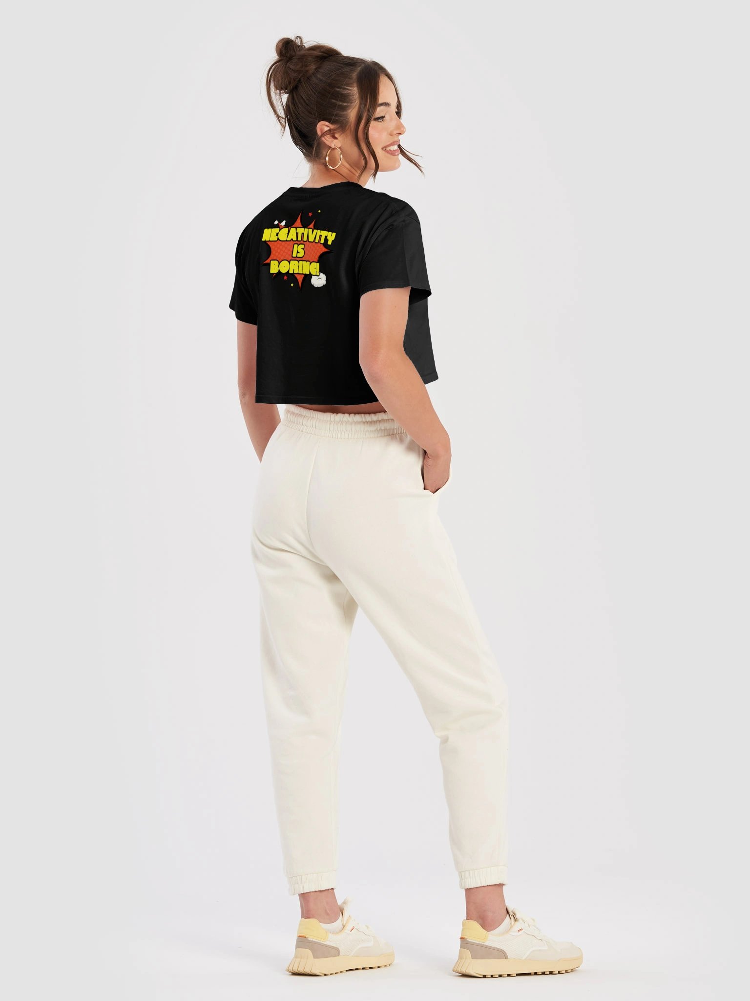 Stay Positive Crop Top product image (32)