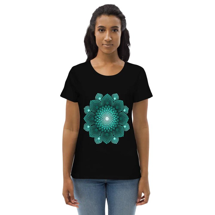 Turquoise Dot Mandala Eco T-Shirt product image (8)