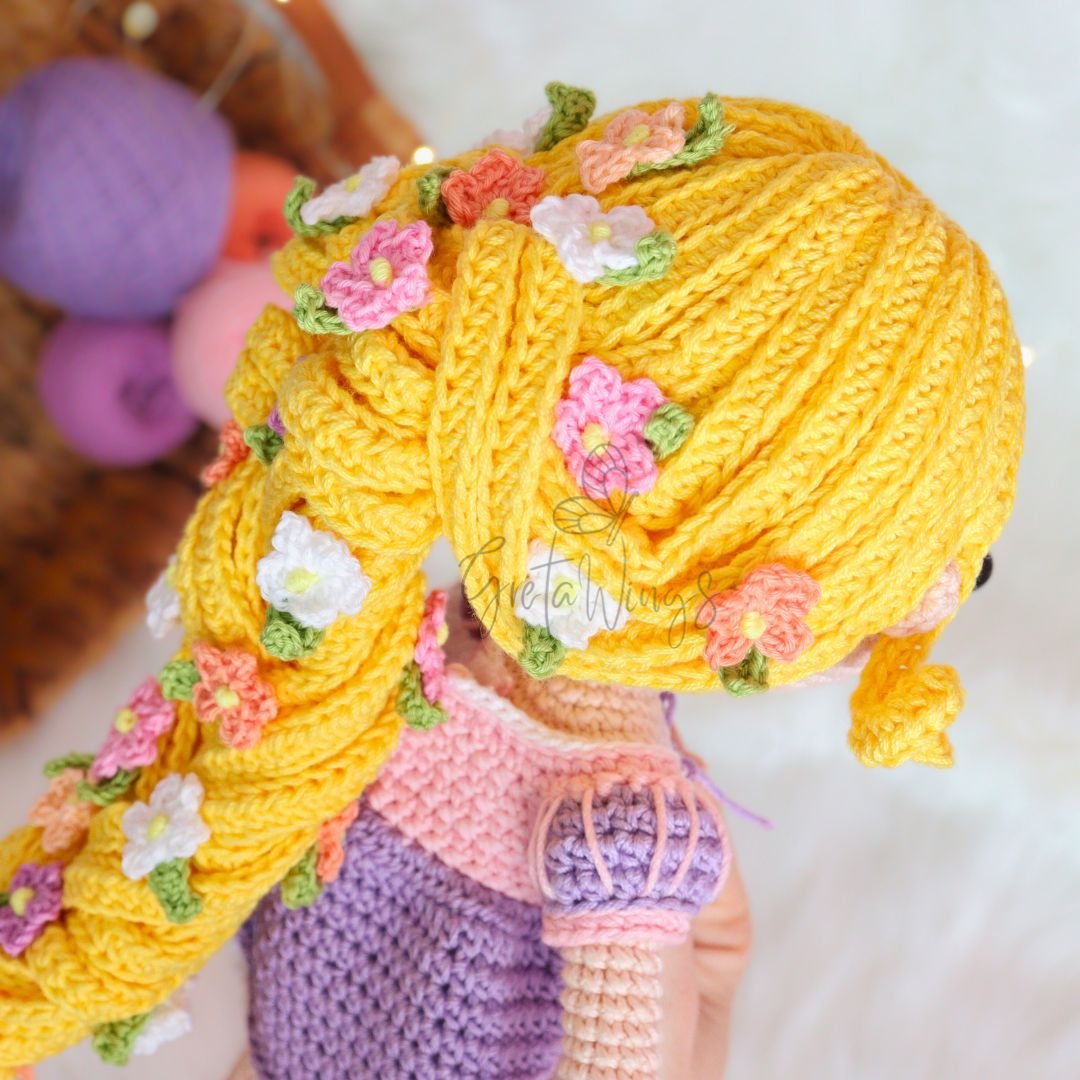 Patrón de Amigurumi Princesa Rapunzel (descarga digital) product image (8)
