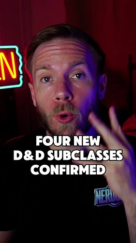 Four new Dungeons & Dragons subclasses confirmed thanks to the Dungeon Masters AP characters. D&D is going arcane soon! #dung...