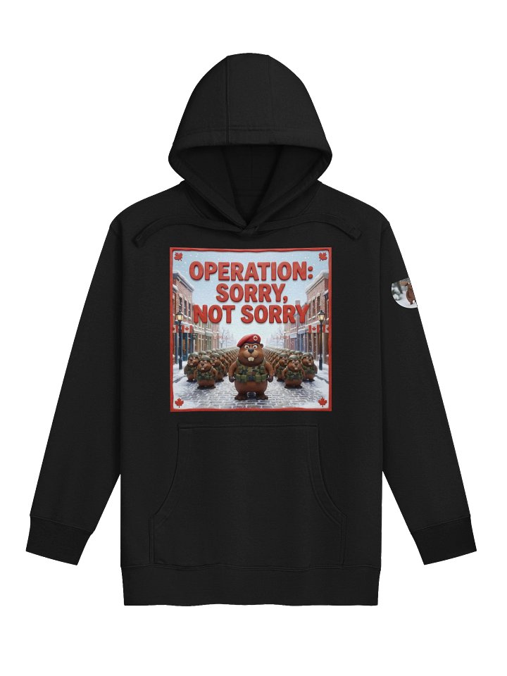 Operation: Sorry | Beaver Army Premium Hoodie (Black) product image (1)