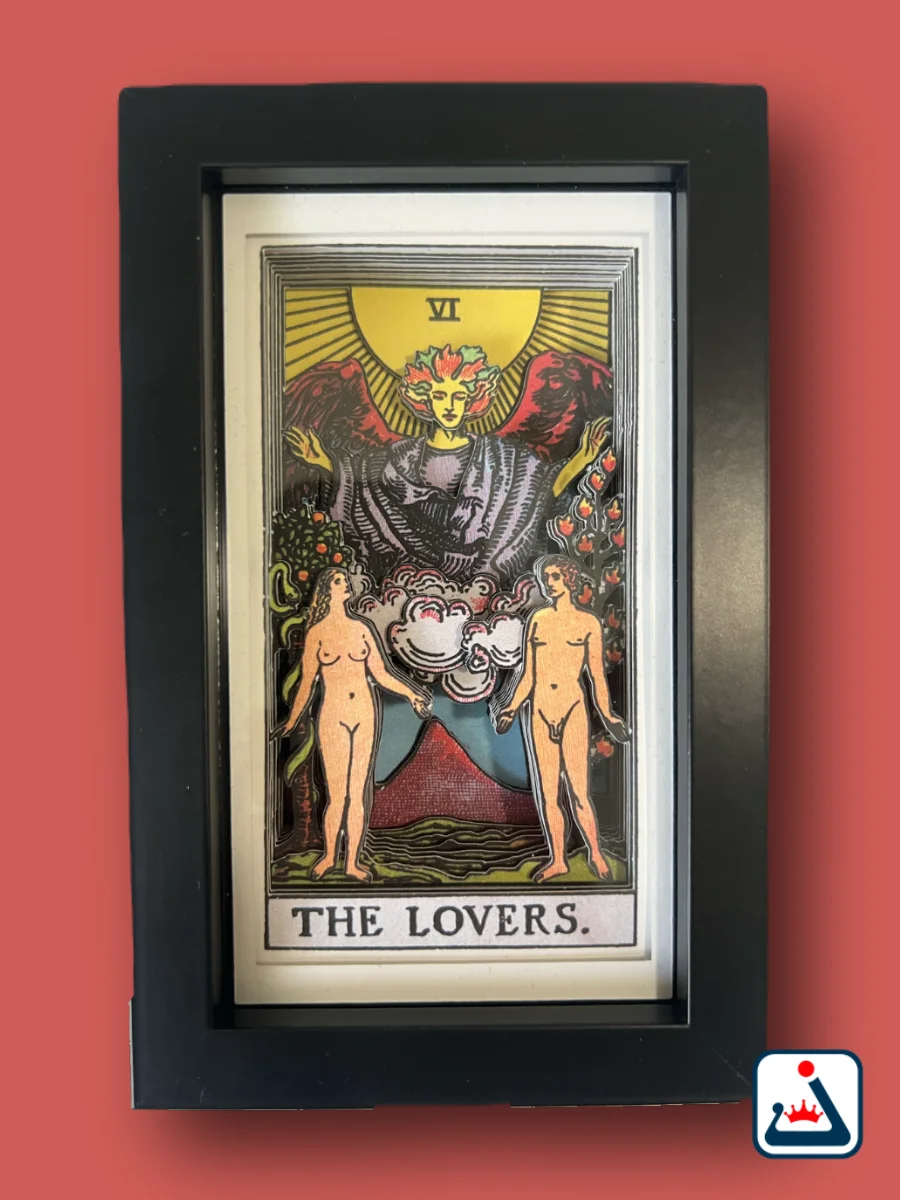 The Lovers – 3D Tarot Shadow Box Art product image (1)