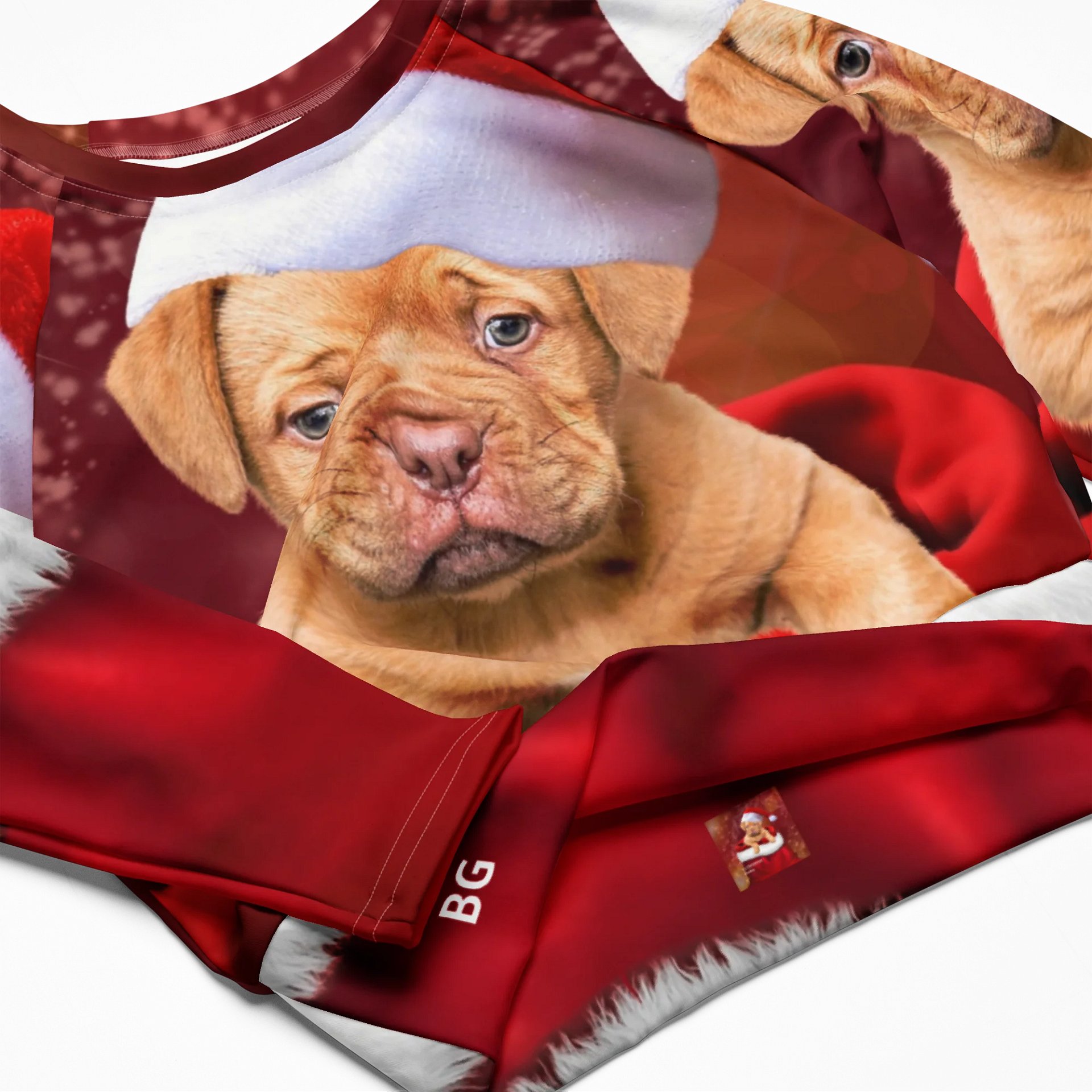 'It's Christmas' Santa Paws All-Over Print Crop Top product image (4)