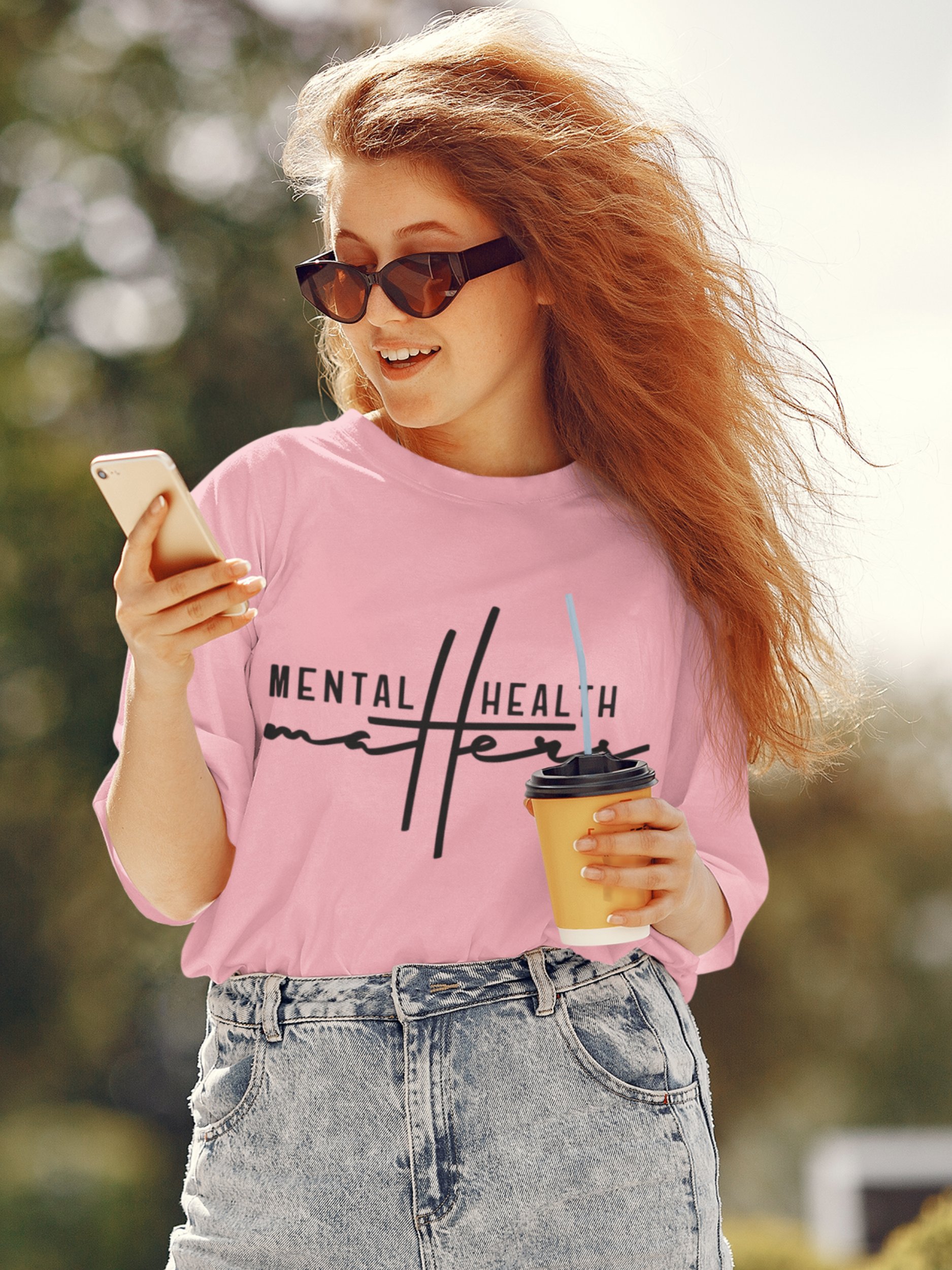 Mental Health Matters – Simple Reminder for Emotional Well-Being Unisex T-Shirt product image (3)