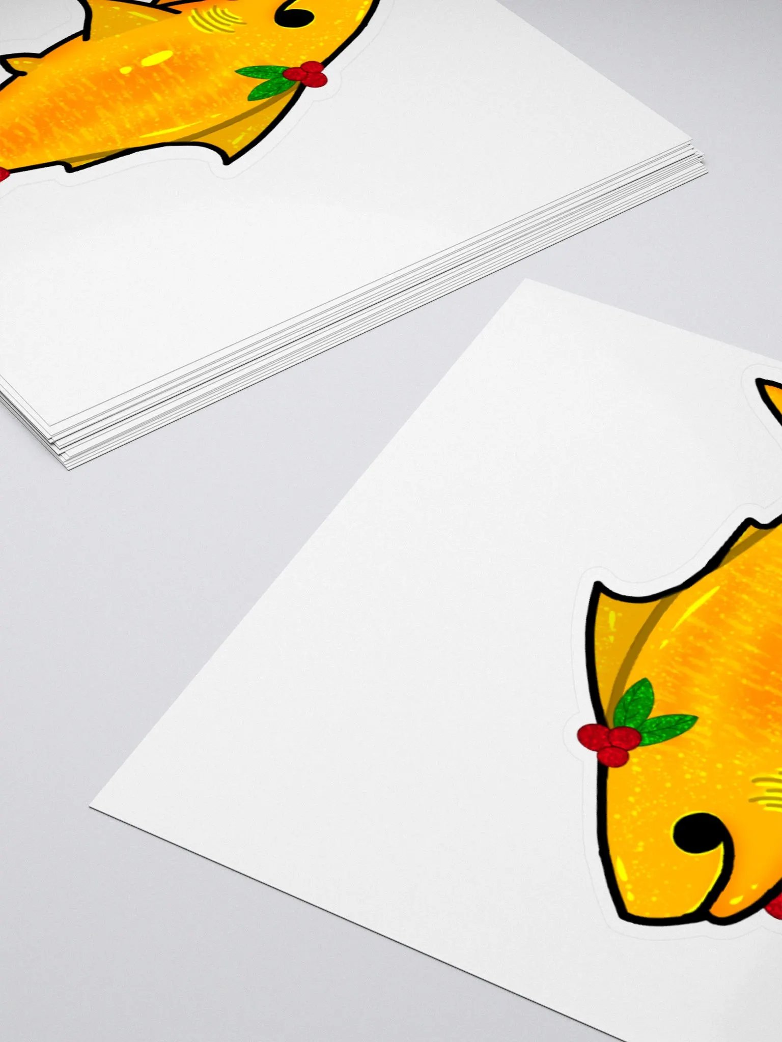 Whale Shark Holiday Mistletoe Sticker product image (2)