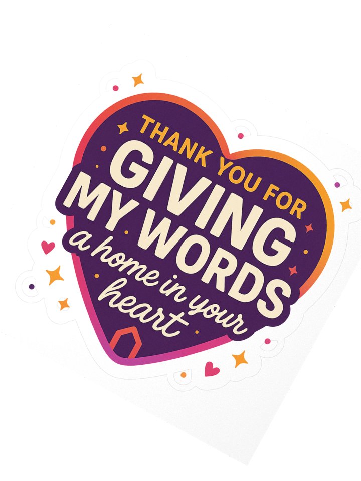 Giving My Words a Home 2 Sticker product image (4)