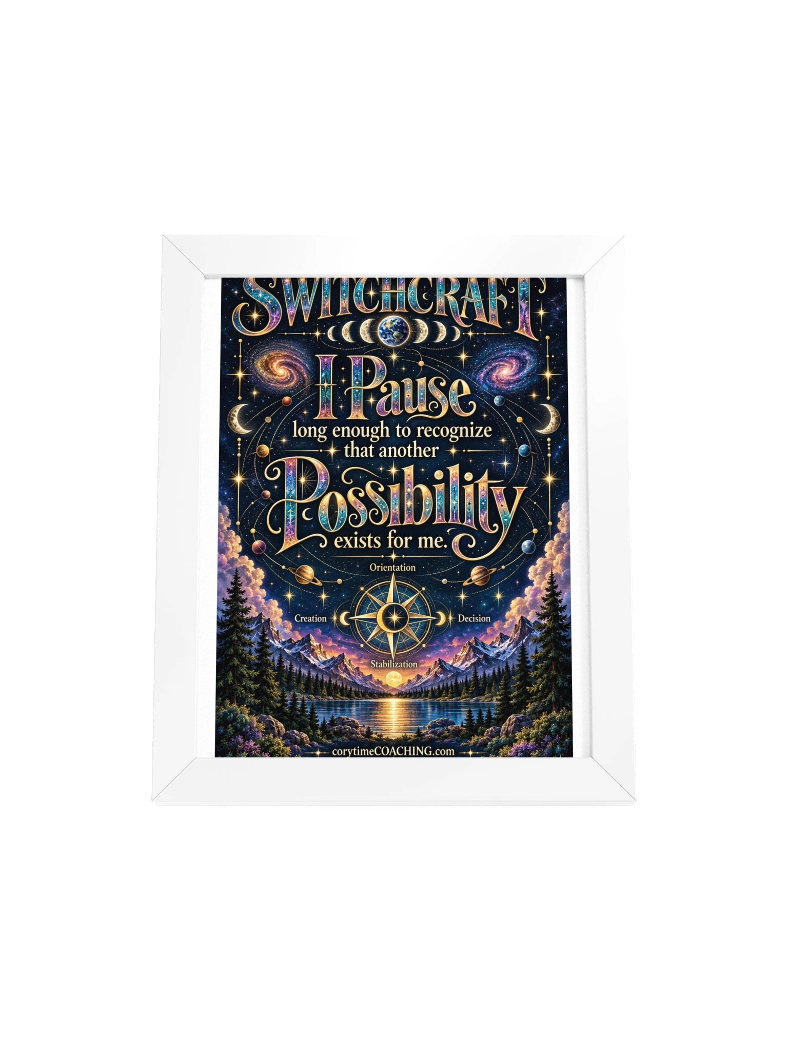 corytimeCOACHINGmerch SWITCHCRAFT Framed High-Quality Matte Poster product image (1)