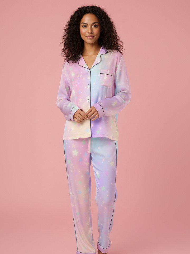 Starry Night Silky Pajama Pants product image (1)