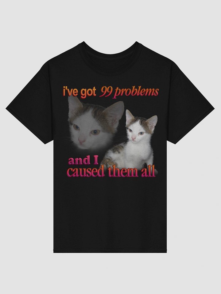 99 problems- Cat T-shirt product image (74)