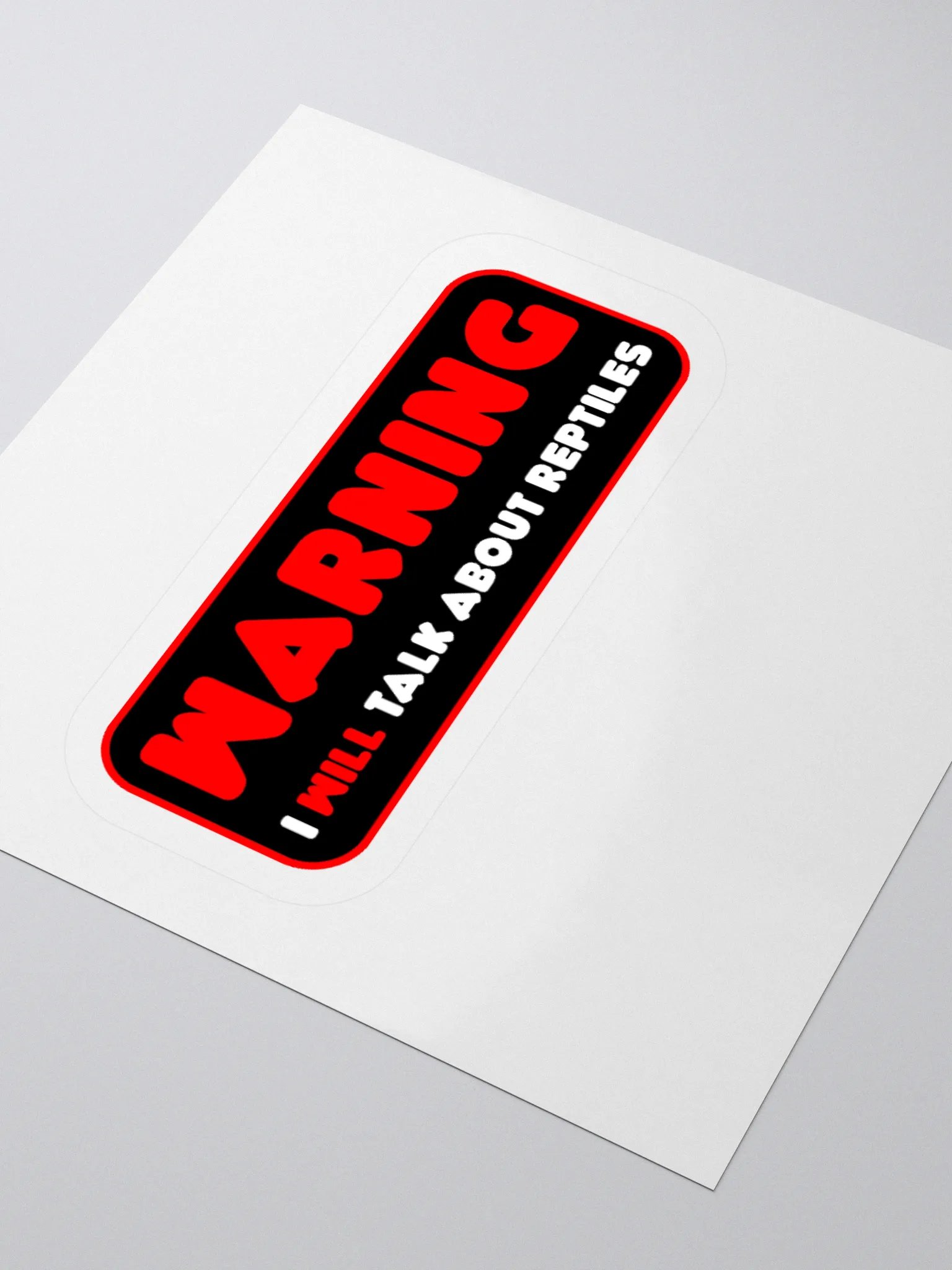 Warning - I Will Talk About Reptiles Sticker product image (8)