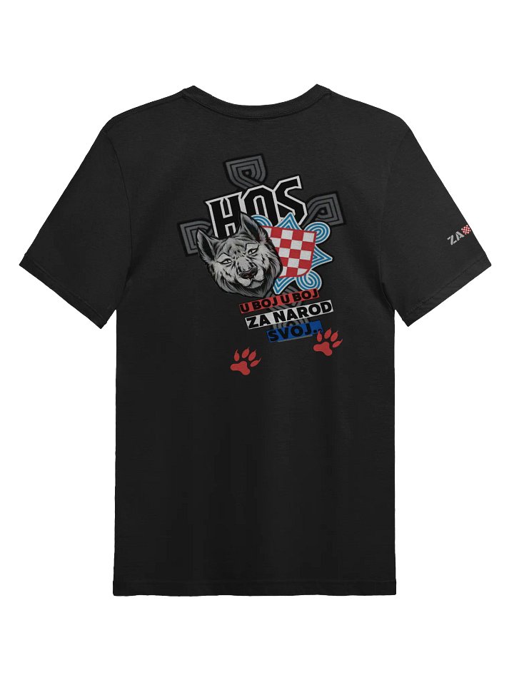 Shielded Patriot Black Croat Legion Next Level Tee product image (2)