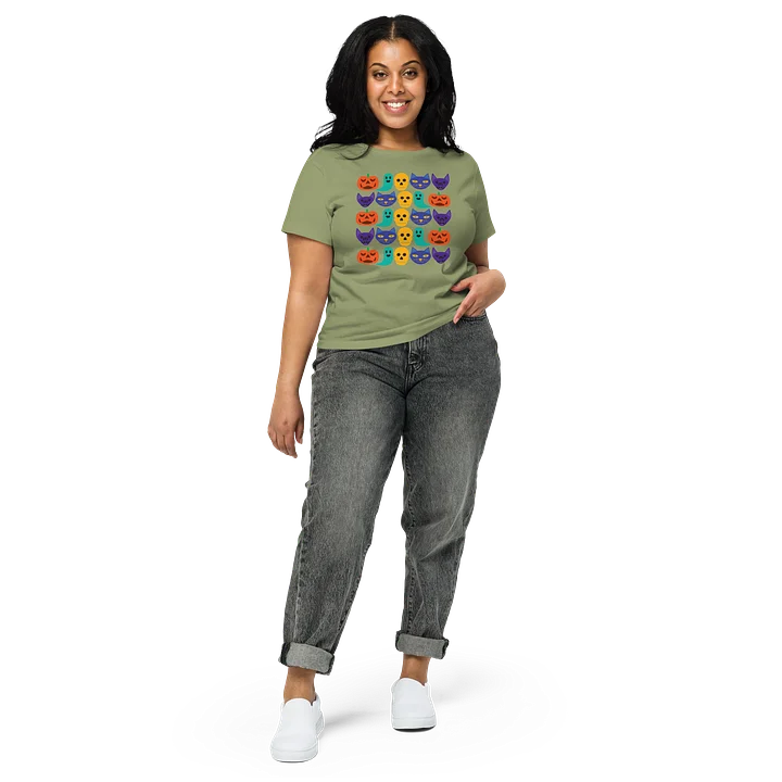 Halloween Pattern Women's High-Waisted Tee product image (1)